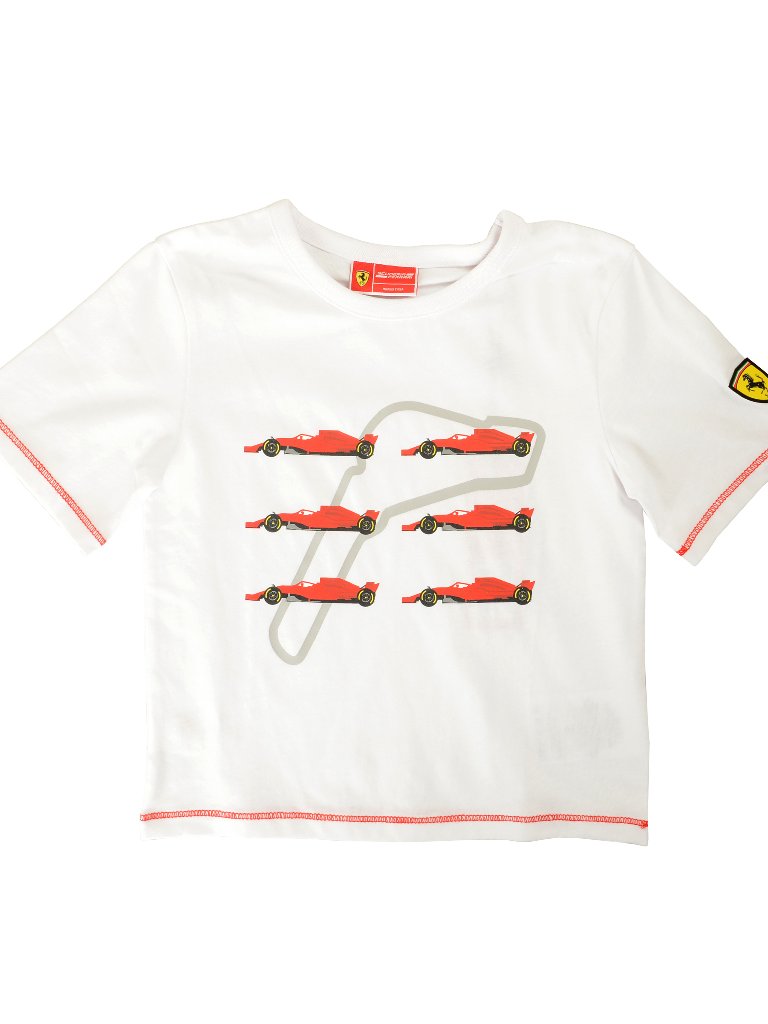 Scuderia Ferrari Boy Multi-Color Short Sleeve T-Shirt Sz 2/3 Years